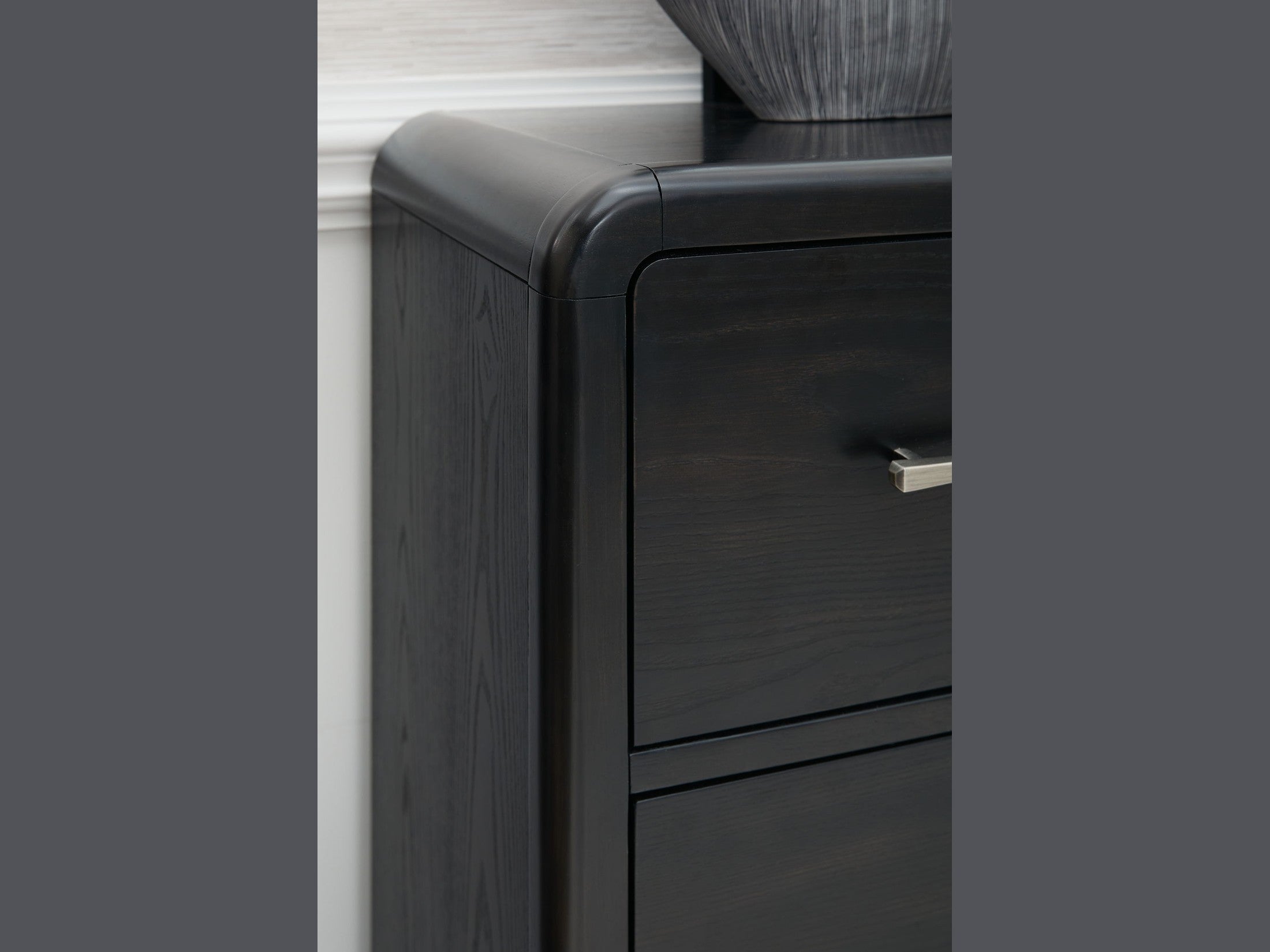 Rowanbeck - Dresser And Mirror - Black