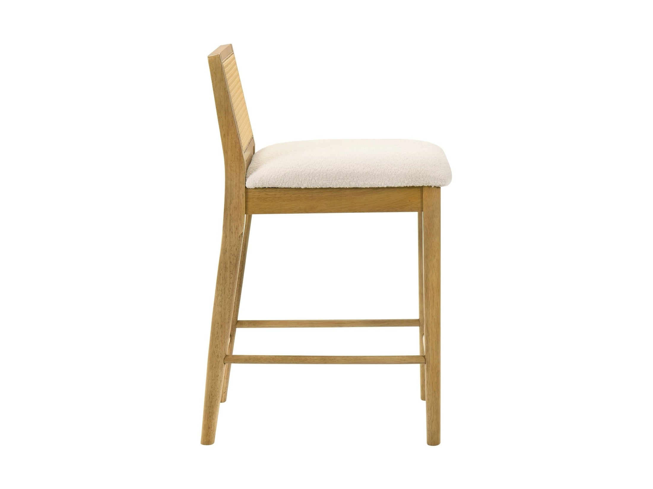 Tobias - Coastal Modern Wood Counter Height Kitchen Bar Stool