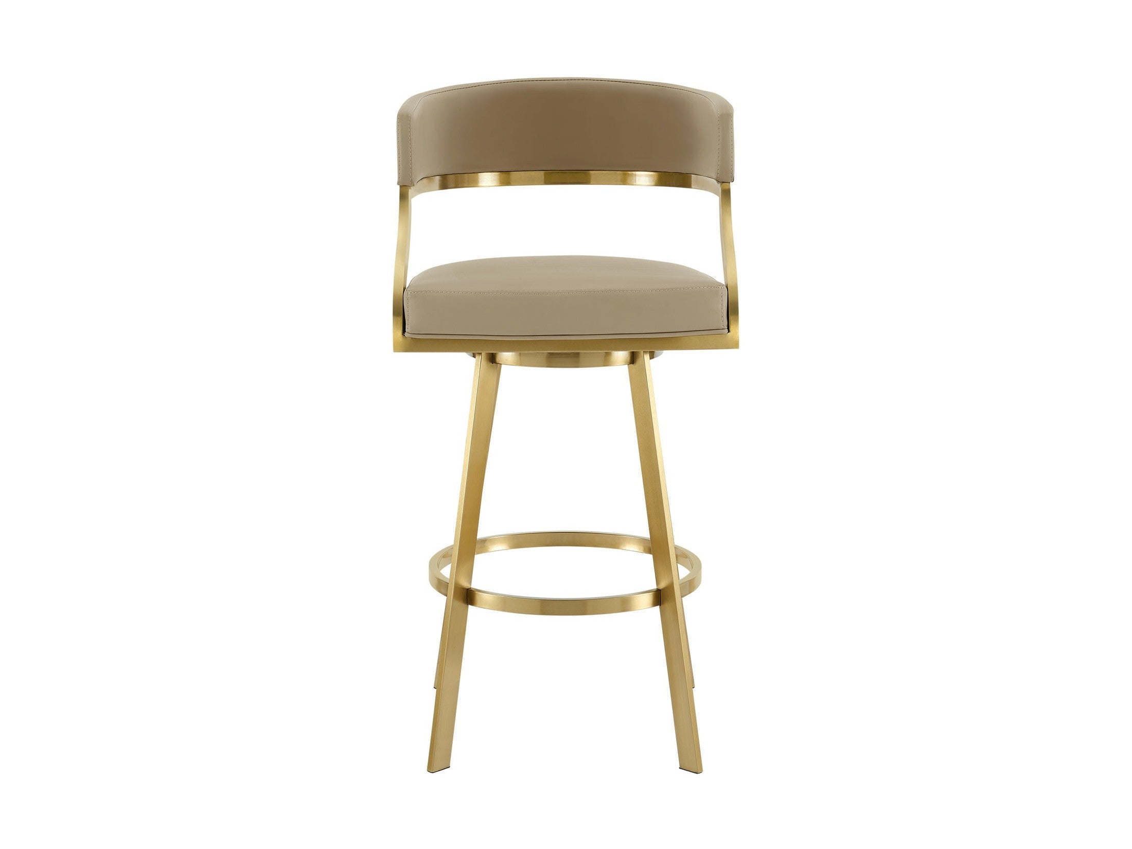 Saturn - Swivel Stool - Gold Legs