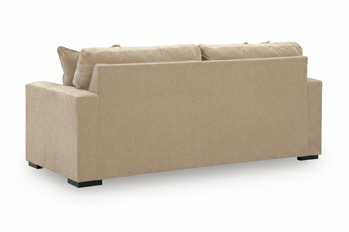 Beige sofa on a white background