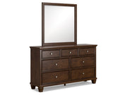 Danabrin - Dresser And Mirror - Brown