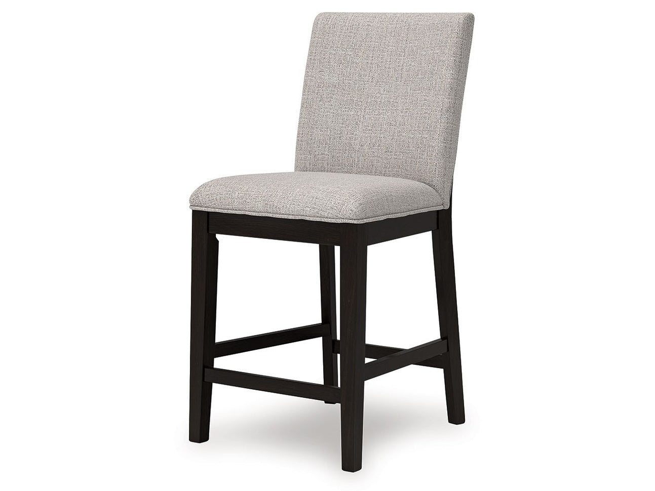 Neymorton - Upholstered Barstool (Set of 2) - Dark Grayish Brown