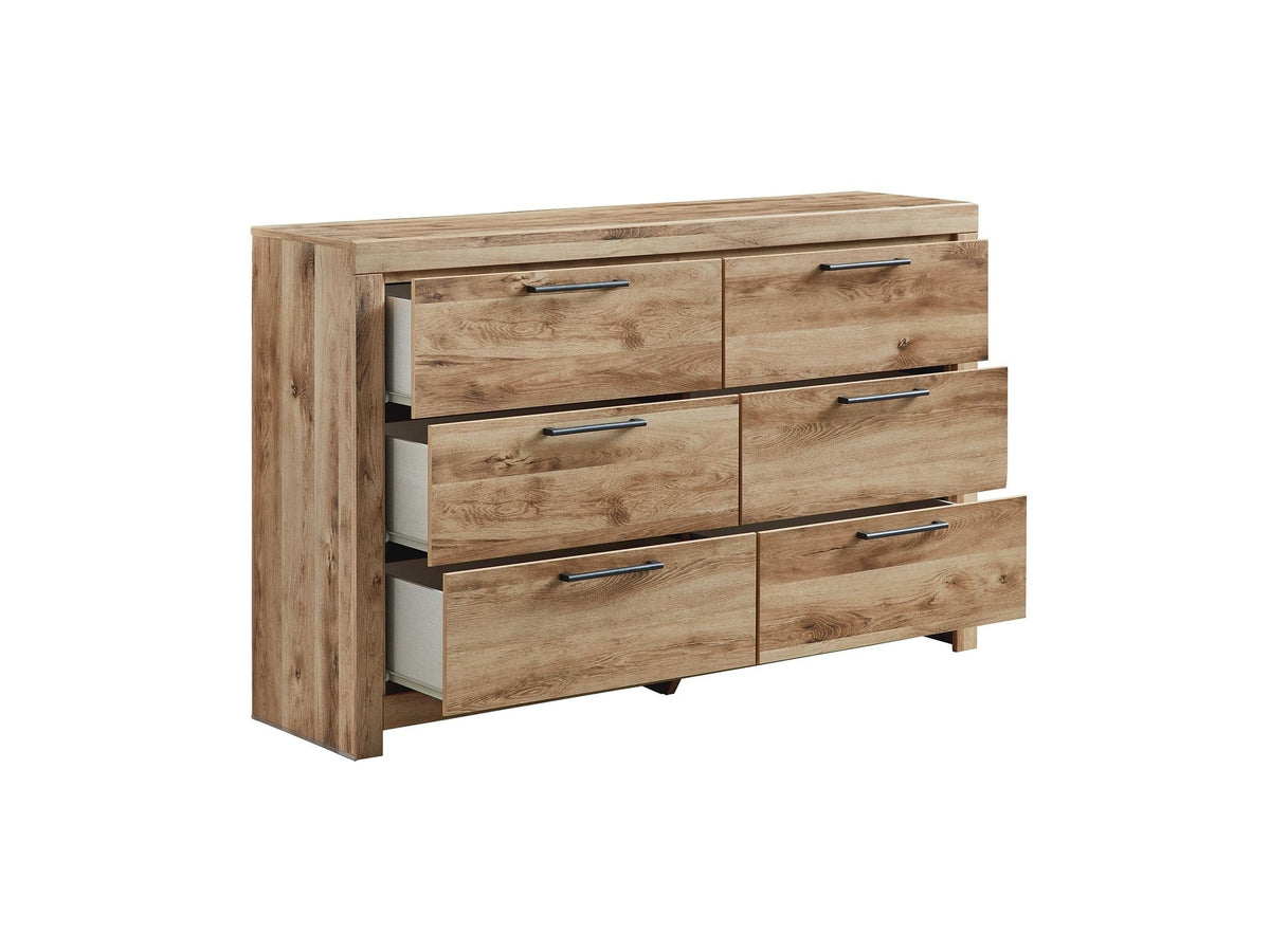 Hyanna - Six Drawer Dresser - Tan Brown