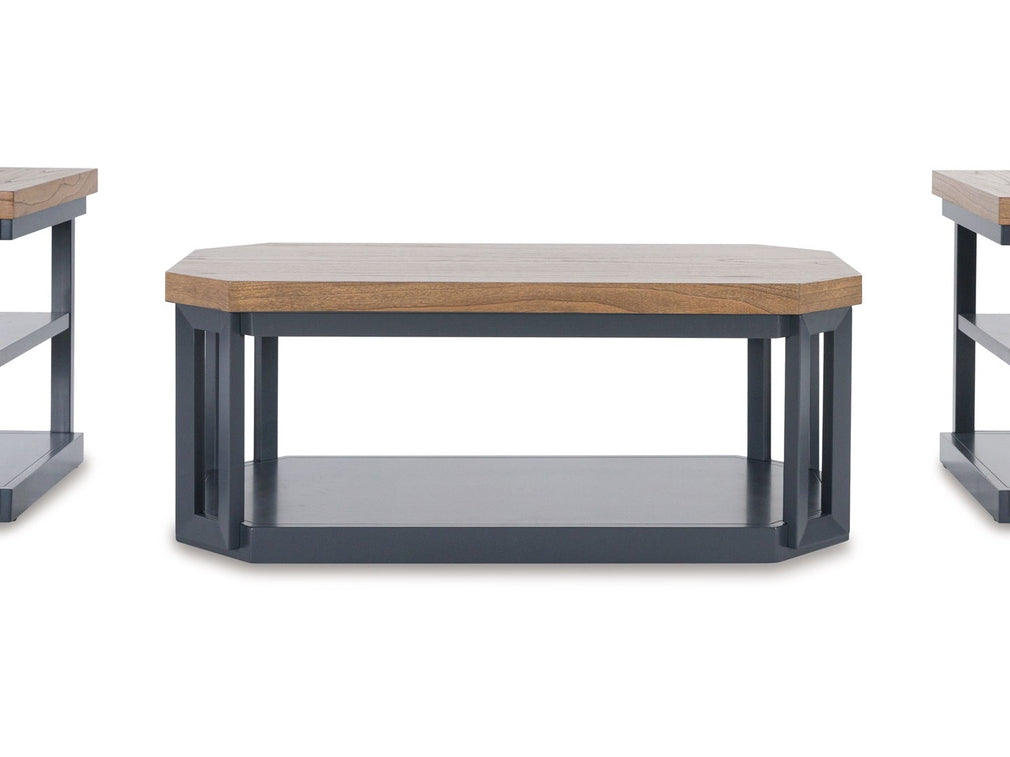 Landocken - Occasional Table Set (Set of 3) - Brown / Blue