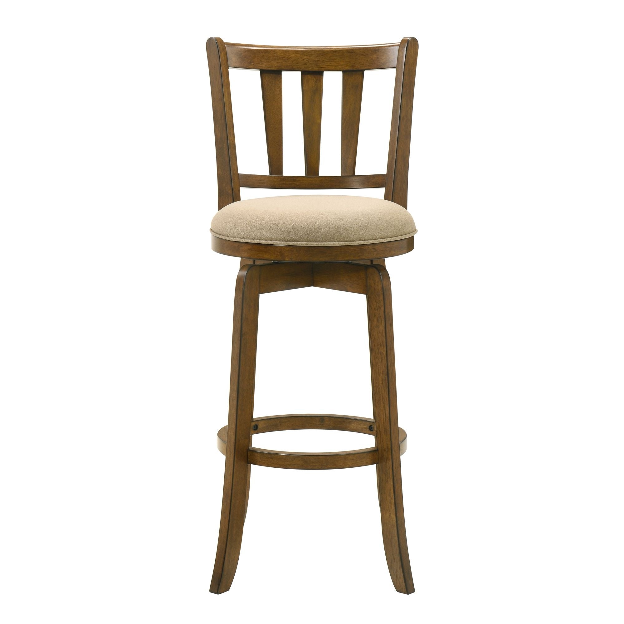 Wren - Modern Farmhouse Swivel Wood Bar Height Kitchen Bar Stool