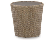 Danson - Round End Table - Beige