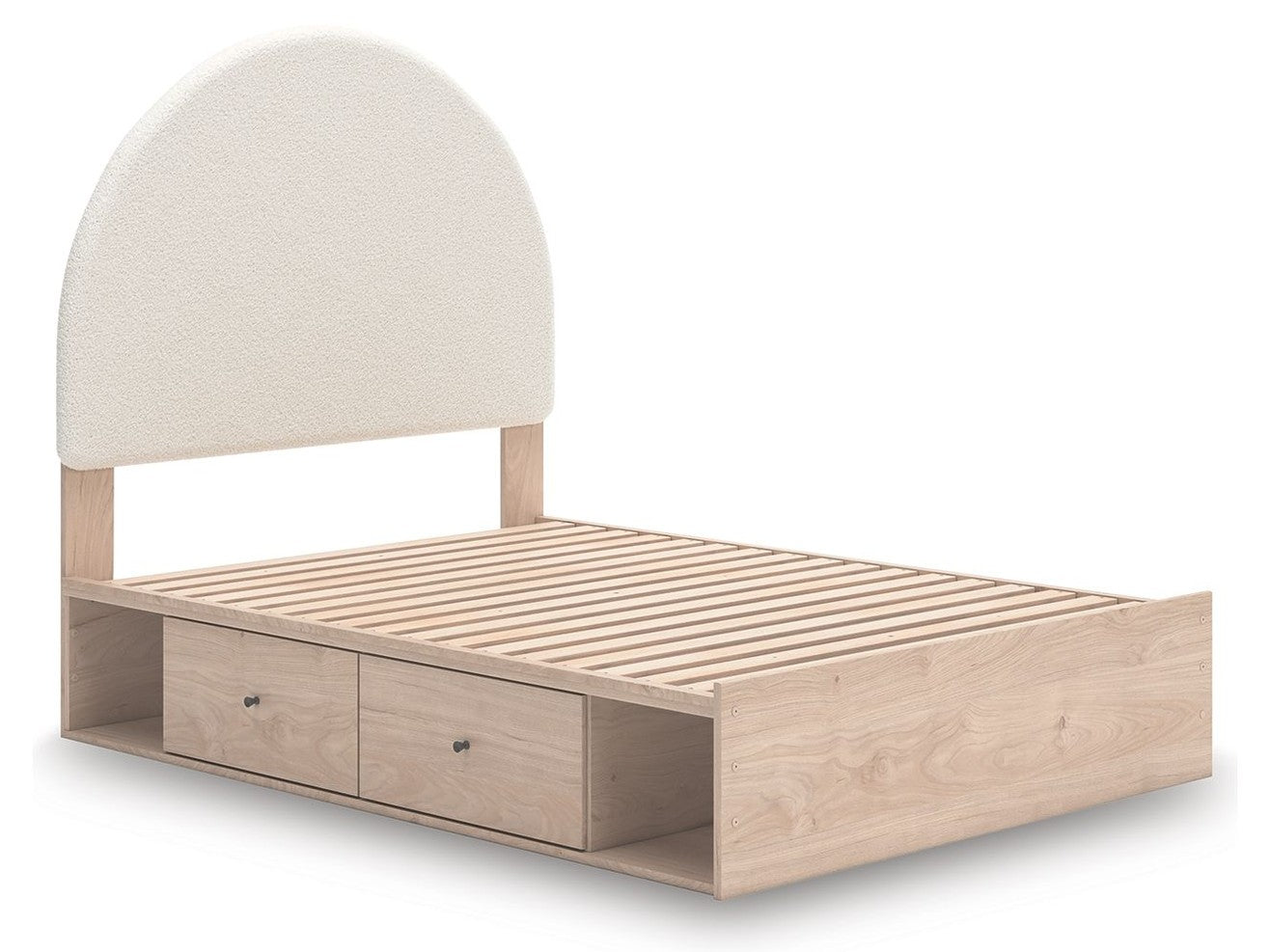 Shapella - Upholstered Panel Storage Bed