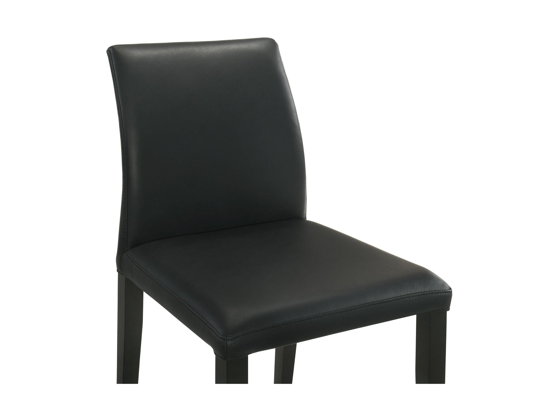 Elyza - Full Back Top Grain Leather Upholstered Wood Dining Chairs (Set of 2)