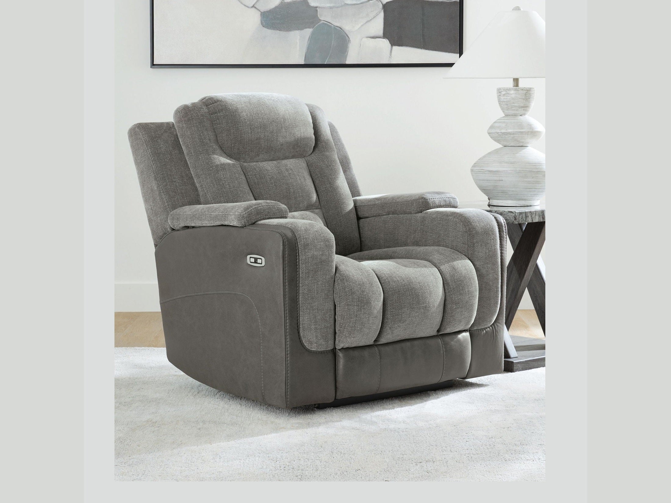 Mixed Motion - Power Recliner With Adjustable Headrest