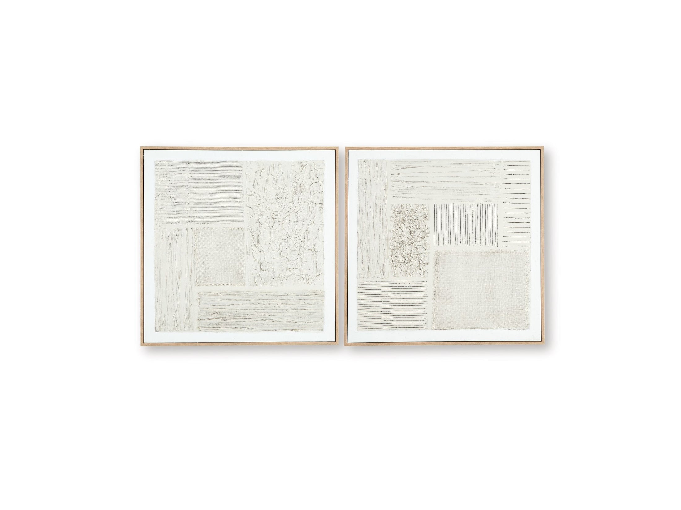 Andorfield - Wall Art Set (Set of 2) - Beige / Black / White
