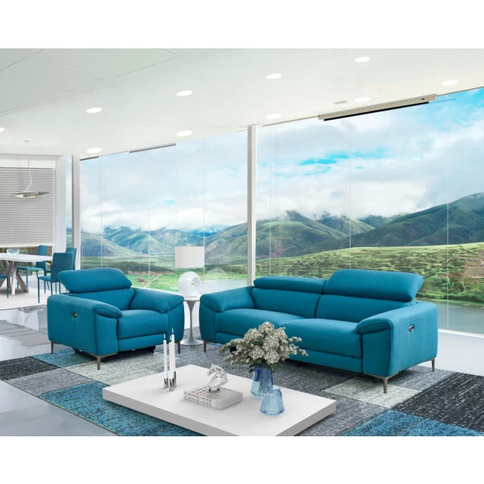 Lucca Fabric Sofa with Recliners