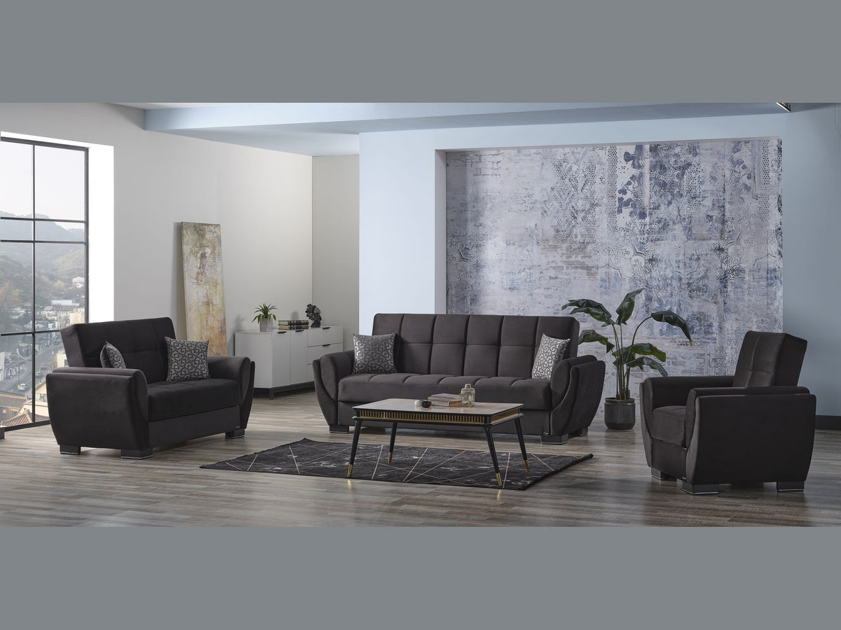 Ottomanson Armada Air - Upholstered Convertible Sofabed With Storage - Microfiber