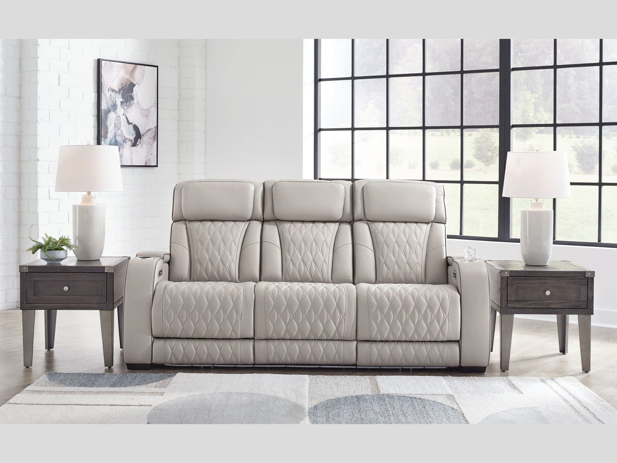 Boyington - Power Reclining Sofa With Adj Headrest