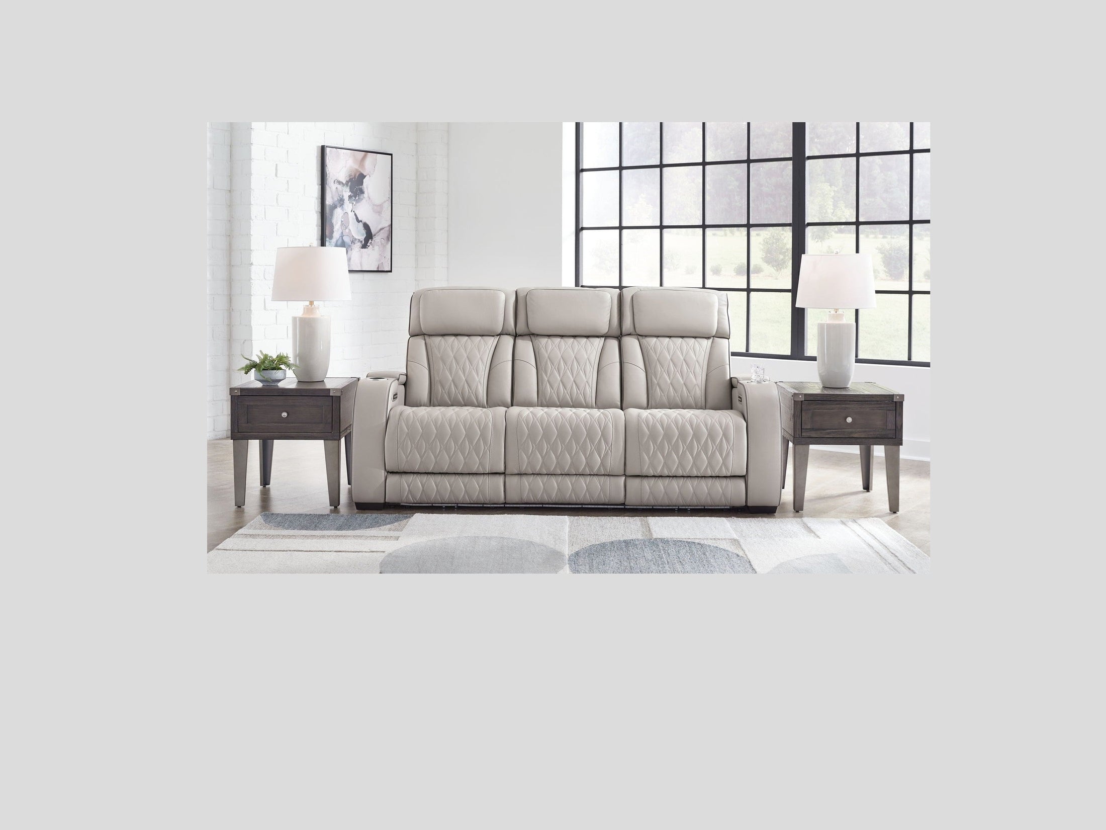 Boyington - Power Reclining Sofa With Adj Headrest