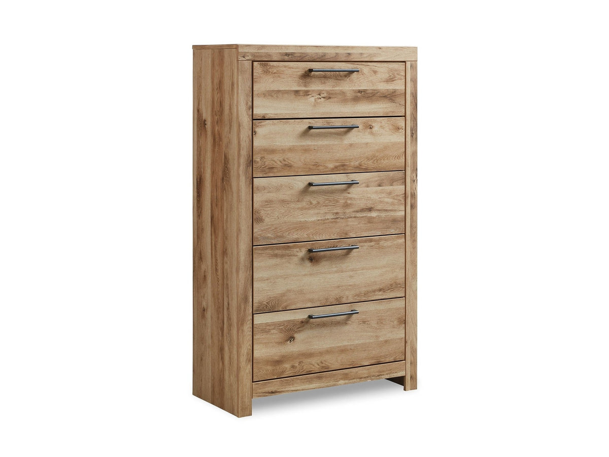 Hyanna - Five Drawer Chest - Tan Brown