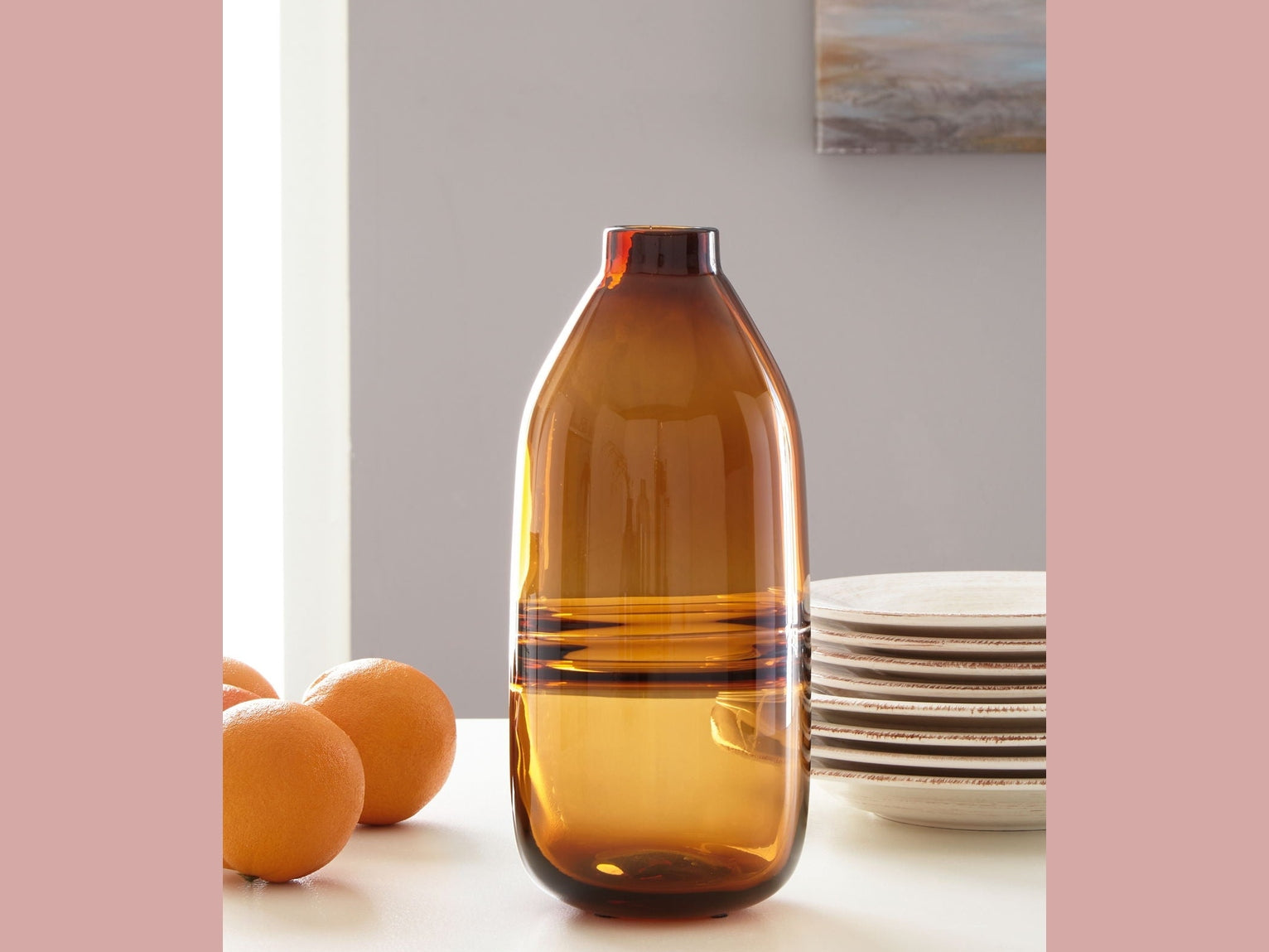 Lemmitt - Vase - Amber