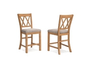 Havonplane - Upholstered Barstool (Set of 2) - Brown