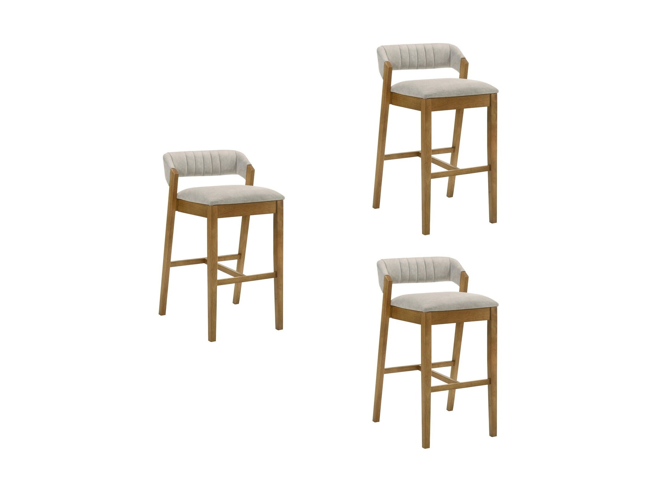 Landyn - 26" Amber Glow Counter Height Rubberwood Barstool