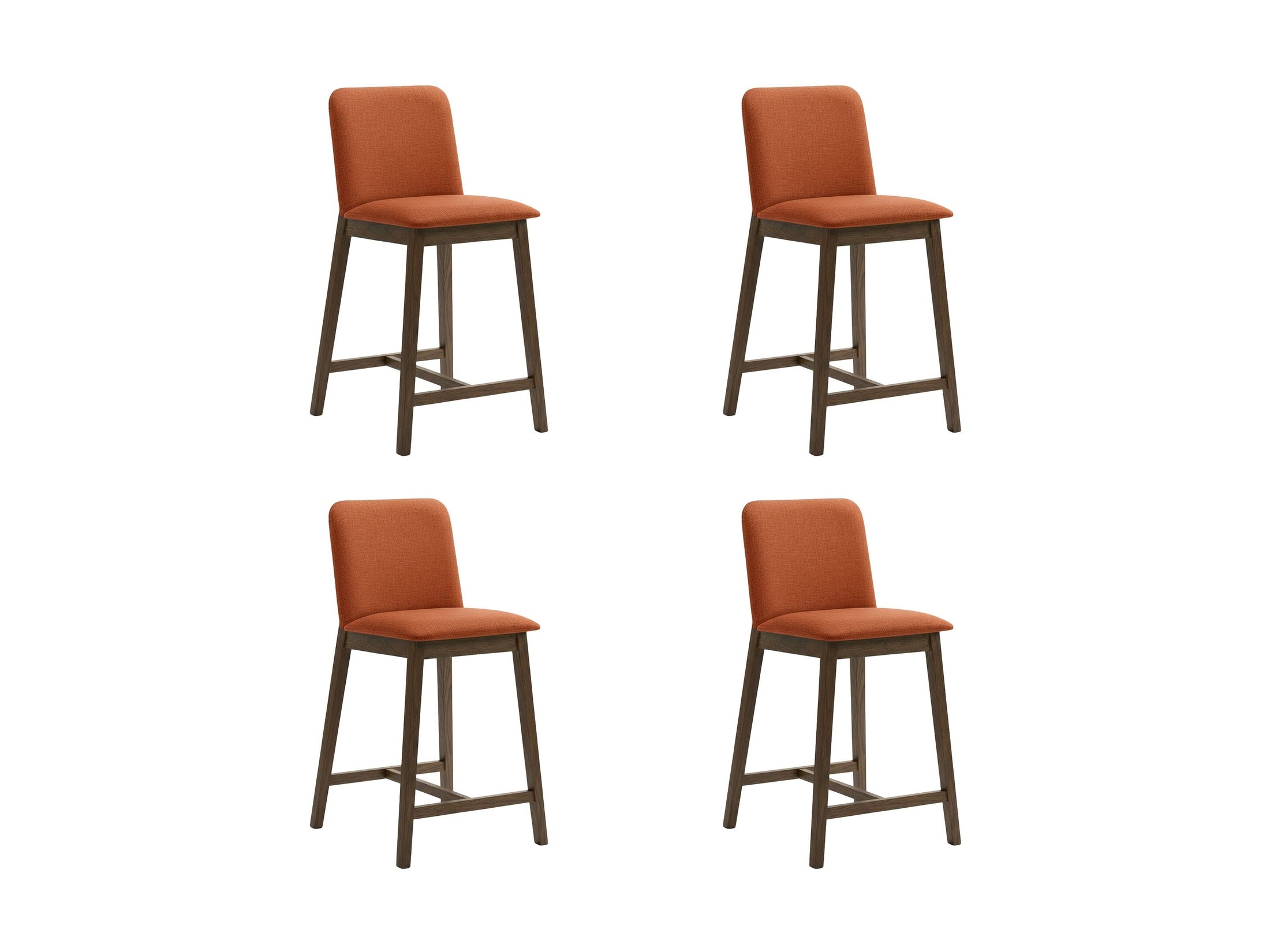 Allin Upholstered Wood Counter Height Barstool