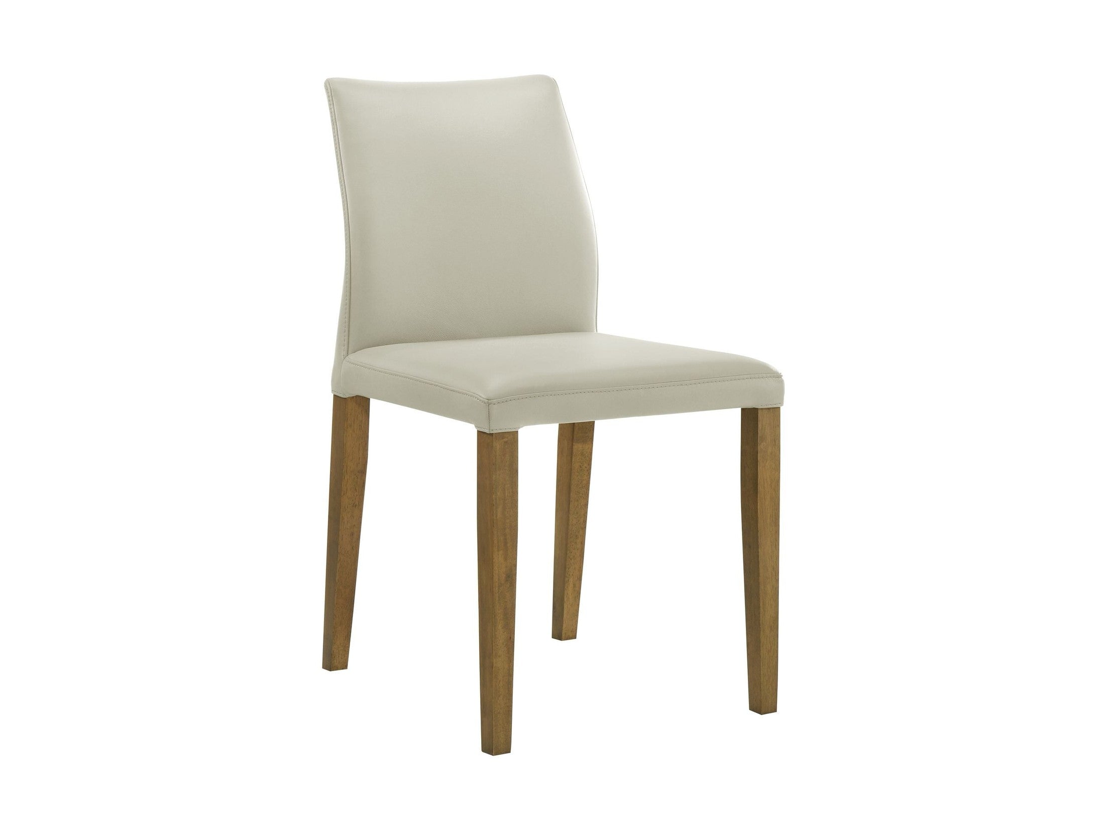 Elyza - Full Back Top Grain Leather Upholstered Wood Dining Chairs (Set of 2)