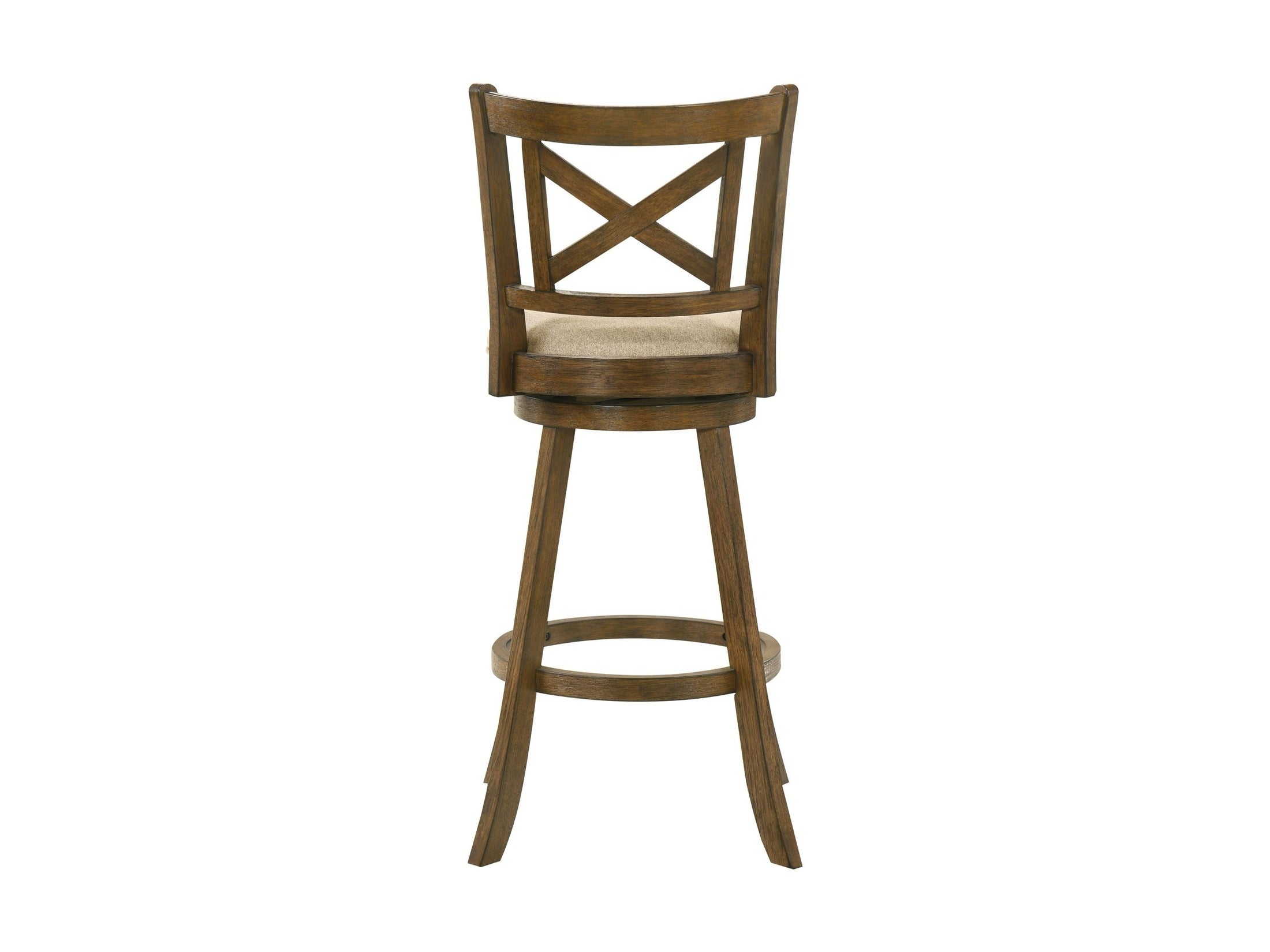 Kodi - Modern Farmhouse Swivel Wood Bar Height Kitchen Bar Stool