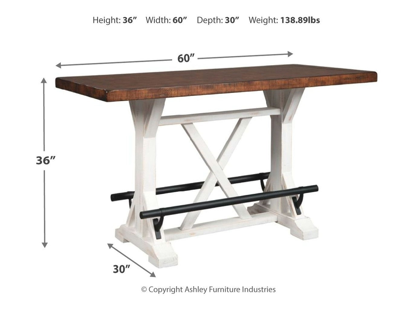 Valebeck - Counter Height Table Set