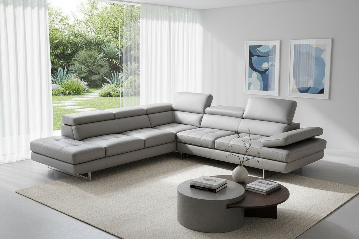 Aurora Leather Sectional