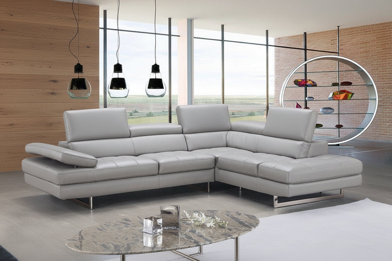 Aurora Leather Sectional