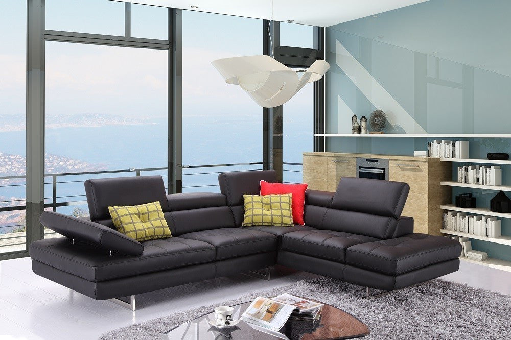 Forza A761 Italian Leather Sectional
