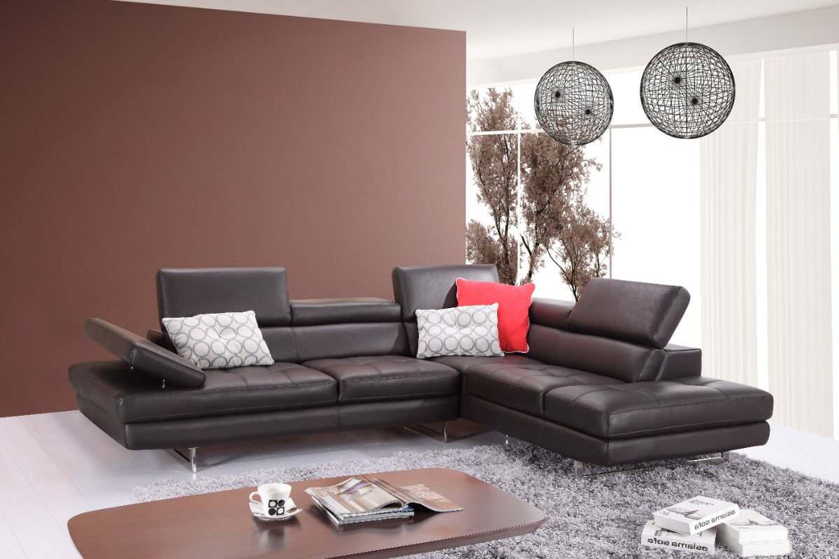 Forza A761 Italian Leather Sectional