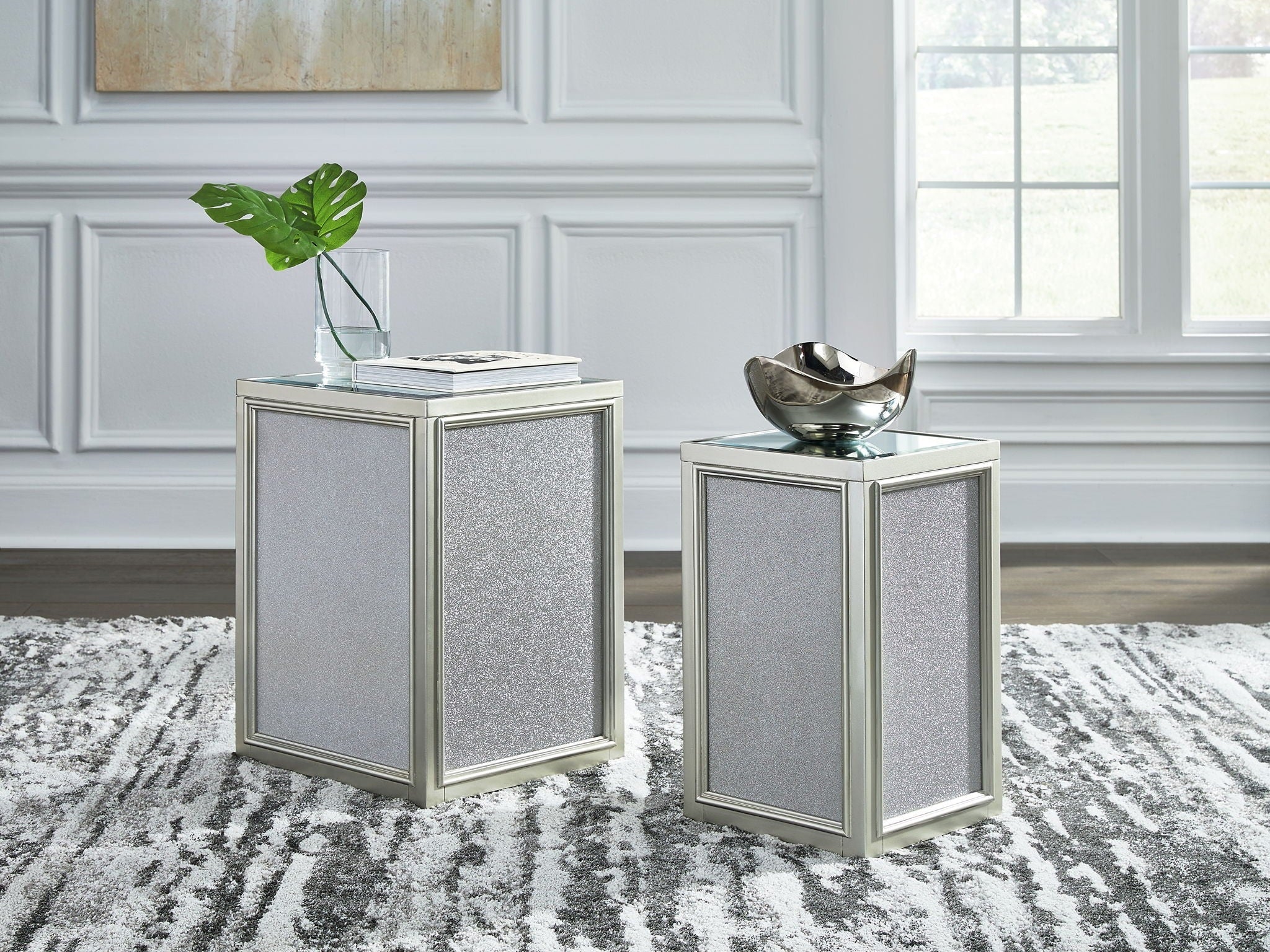 Traleena - Nesting End Tables (Set of 2) - Silver Finish