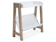 Blariden - Small Bookcase - White / Tan