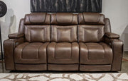 Mestrino - Power Recline Sofa With Adjustable Headrest - Hickory
