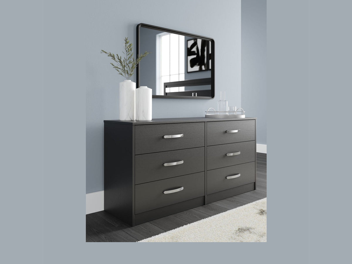 Finch - Six Drawer Dresser - 29'' Height - Black