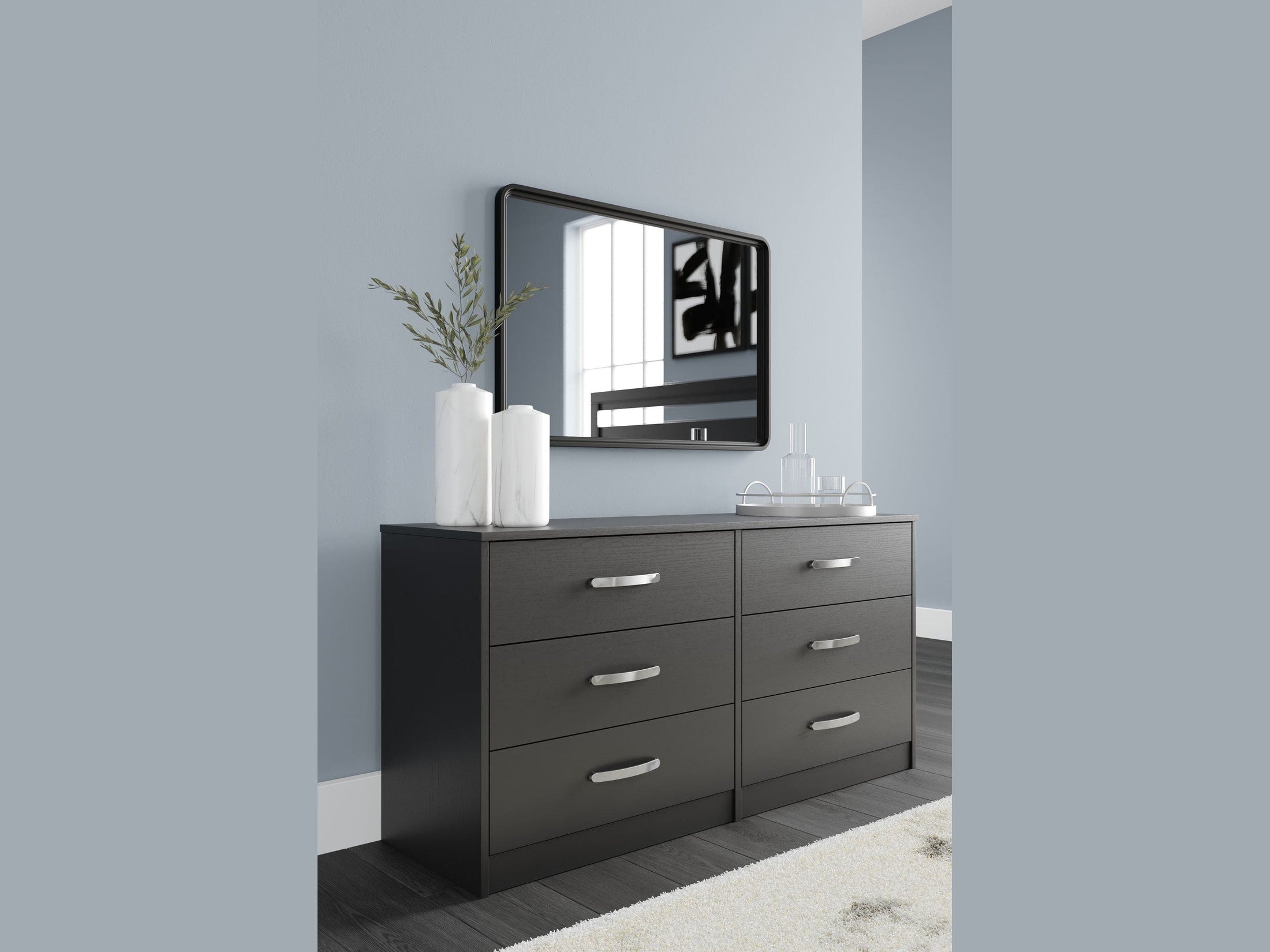 Finch - Six Drawer Dresser - 29'' Height - Black