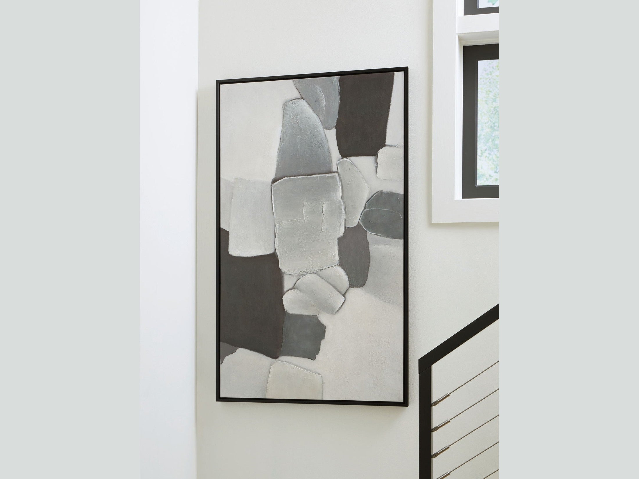 Adilson - Wall Art - White / Gray / Black