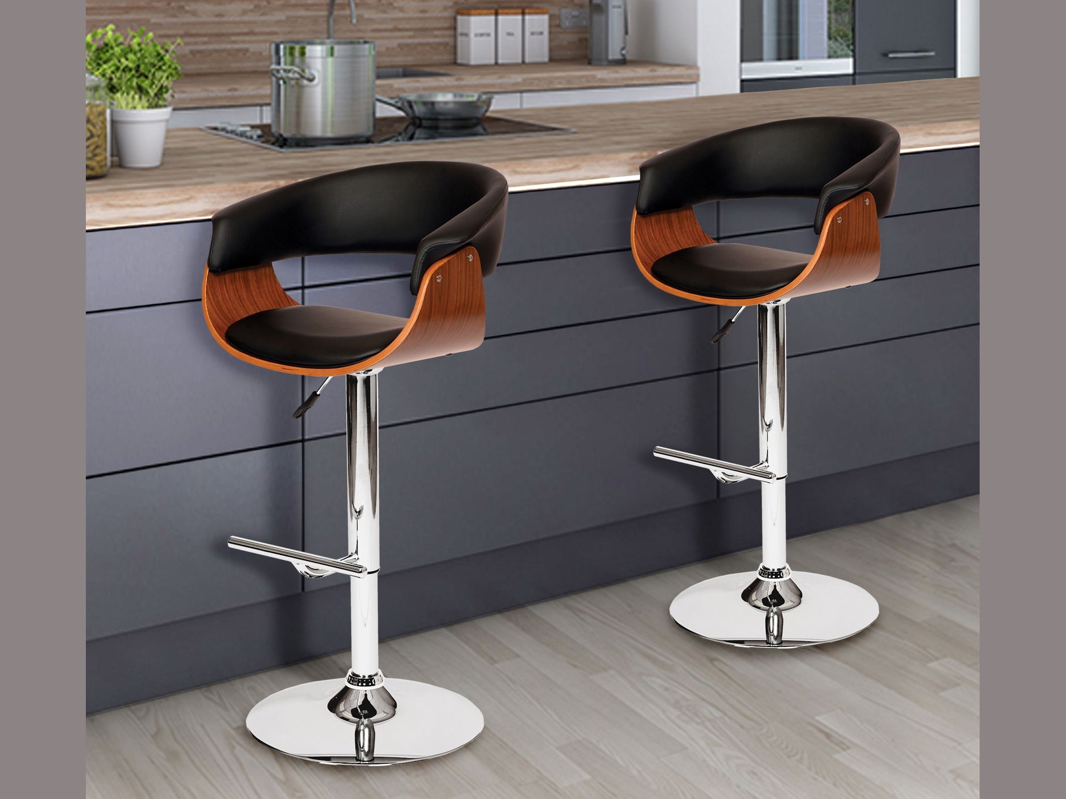 Paris - Adjustable Height Swivel Bar Stool