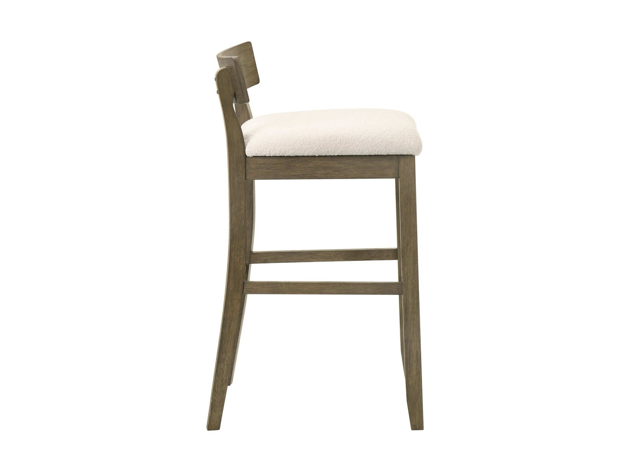 Merie - Modern Transitional Wood Bar Height Kitchen Bar Stool