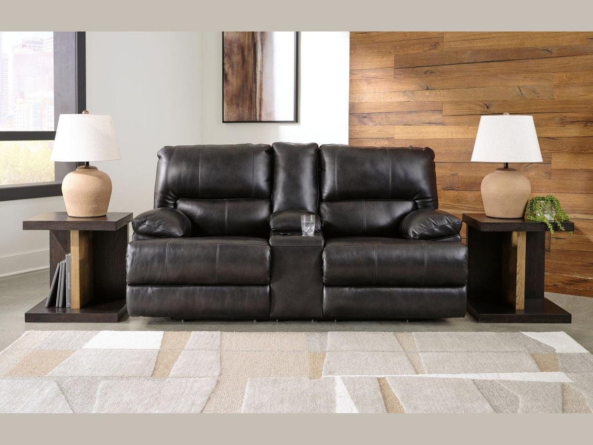 Mountainous - Power Reclining Loveseat With Console /Adj Headrest - Eclipse
