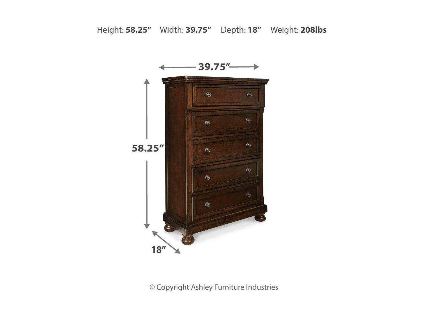 Porter - Chest - Rustic Brown