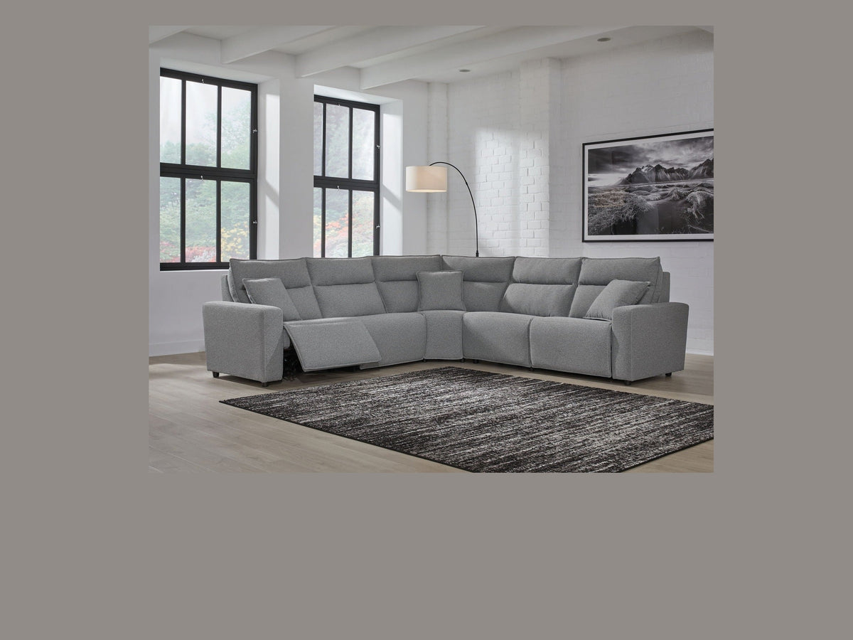 Modmax II - Reclining Sectional - Salt And Pepper