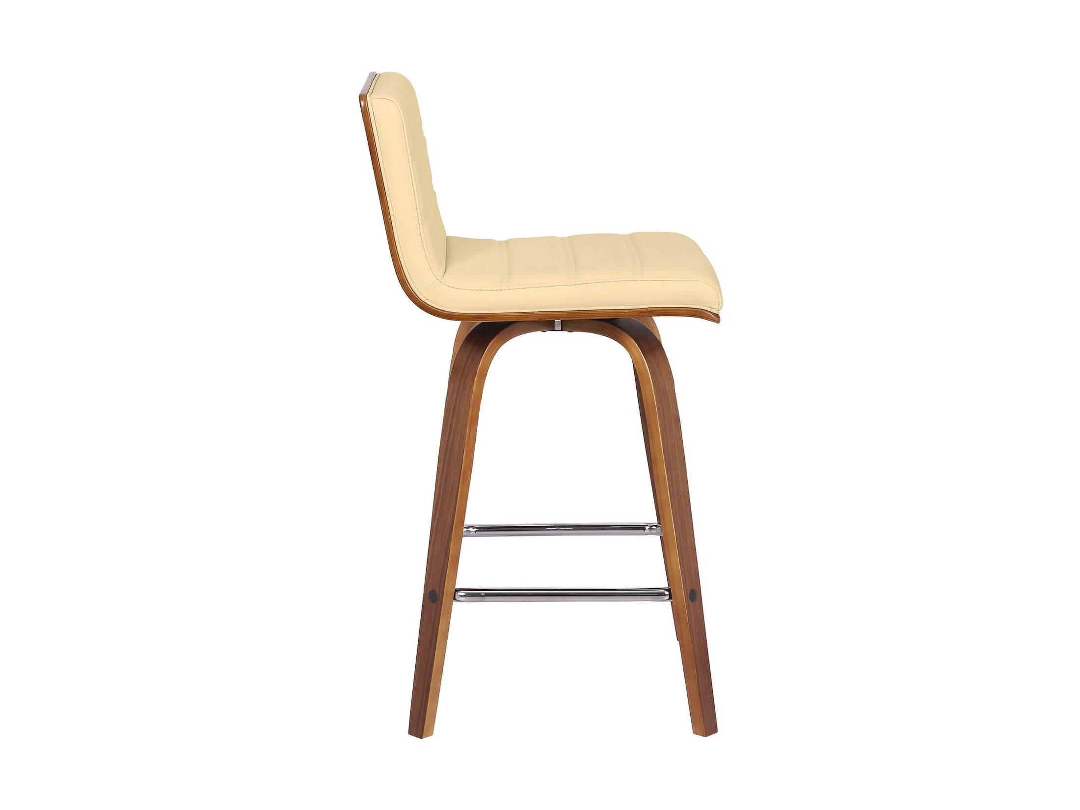 Vienna - 26" Swivel Counter Stool - Walnut Wood