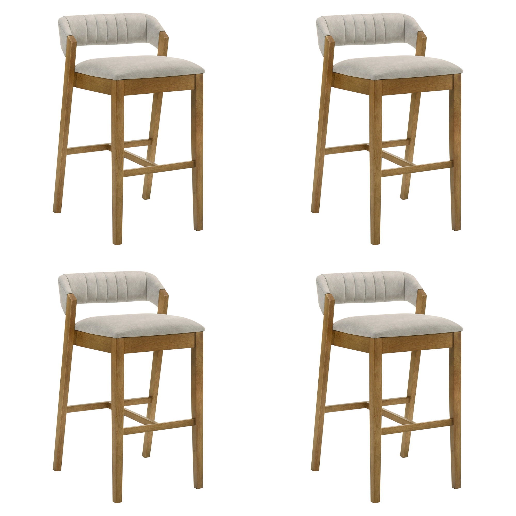 Landyn - 26" Amber Glow Counter Height Rubberwood Barstool