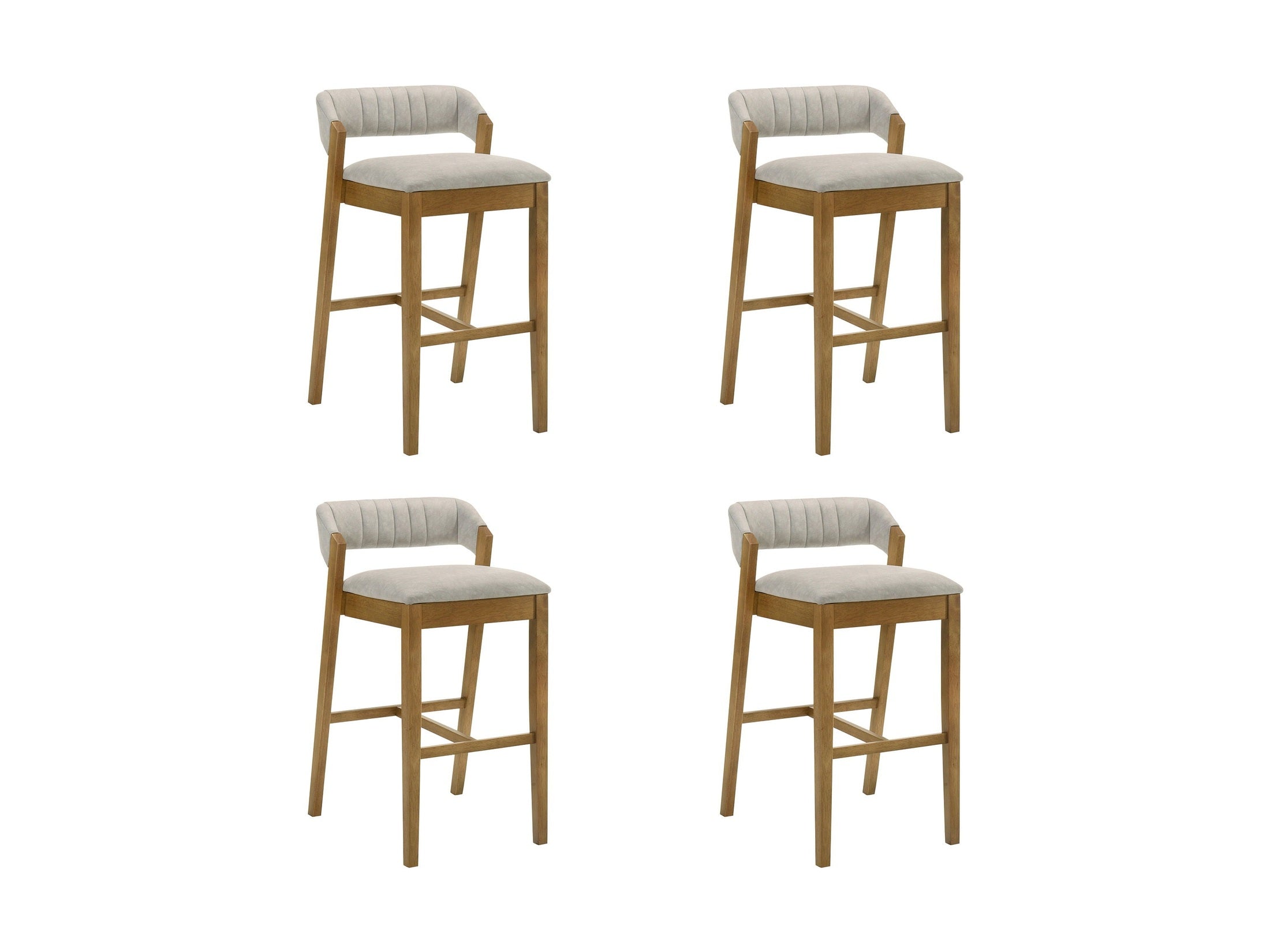 Landyn - 26" Amber Glow Counter Height Rubberwood Barstool