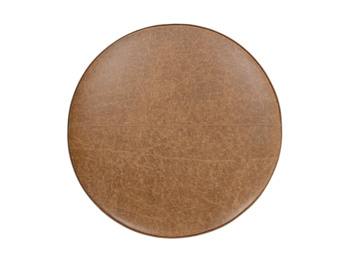 Clair - Leather Round Table