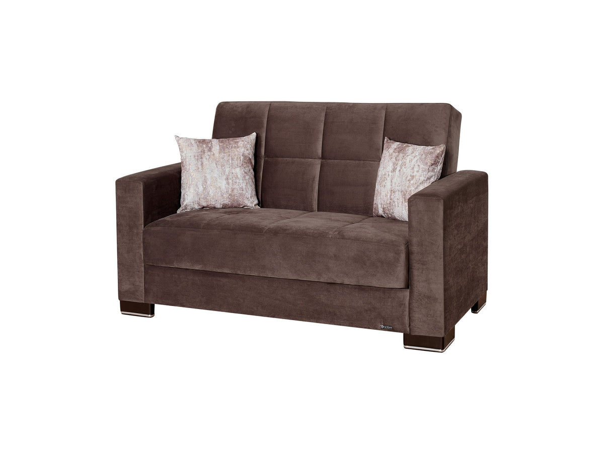 Ottomanson Armada - Upholstered Convertible Loveseat With Storage - Microfiber