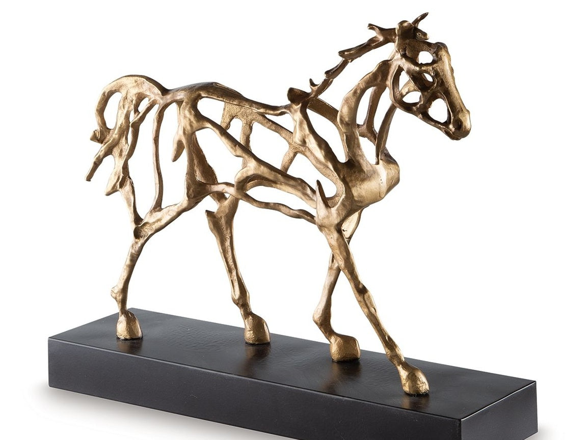 Grainville - Sculpture - Antique Gold Finish