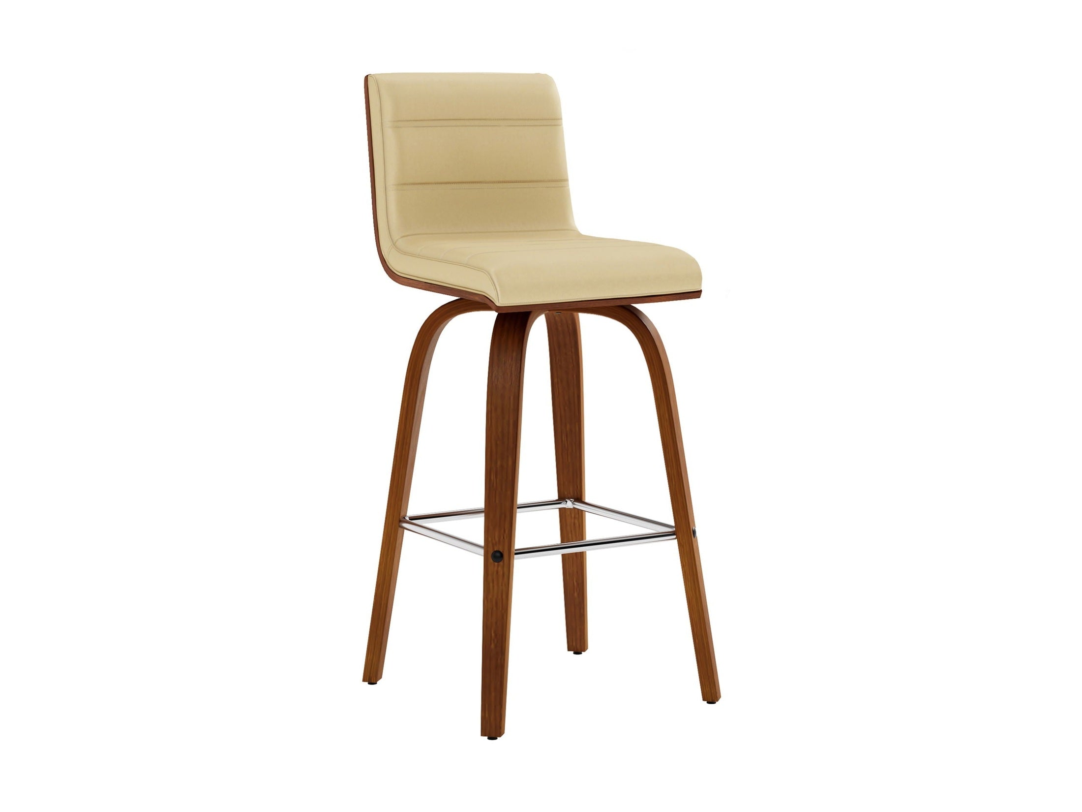 Vienna - 26" Swivel Counter Stool - Walnut Wood