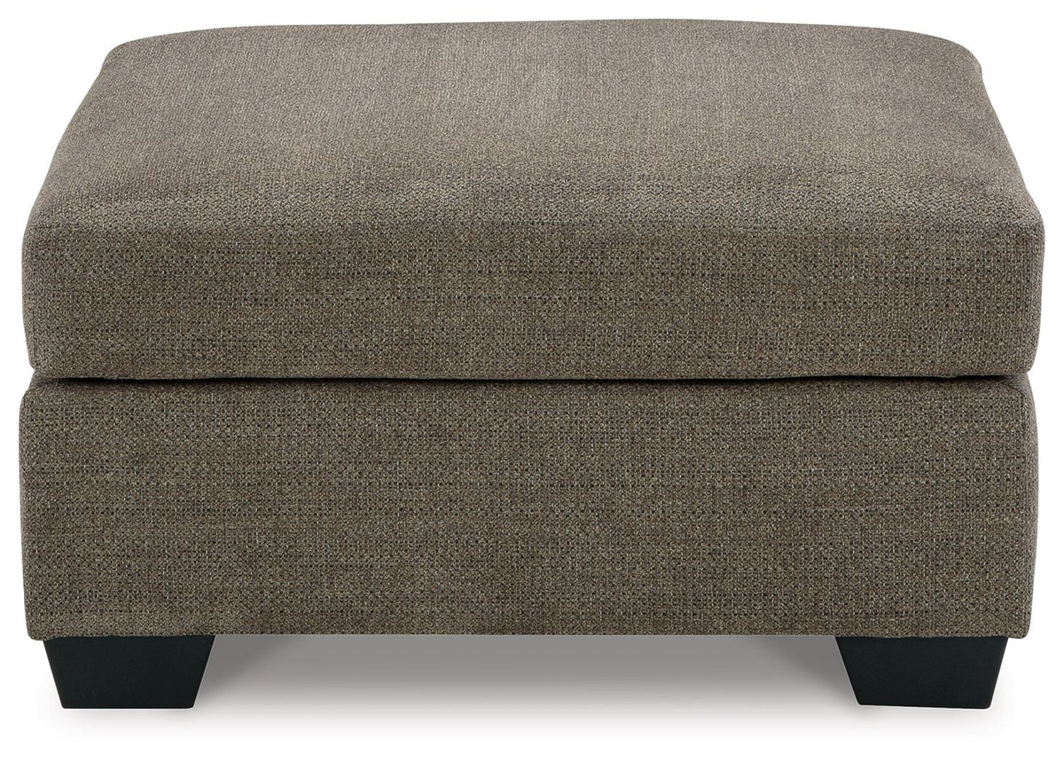 Mahoney - Oversized Accent Ottoman - Chocolate