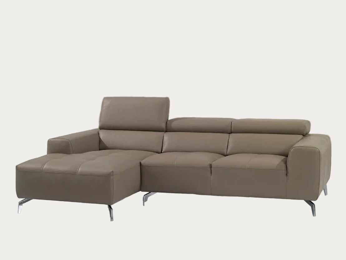 A978b Leather Sectional in Mocha   J&M Furniture